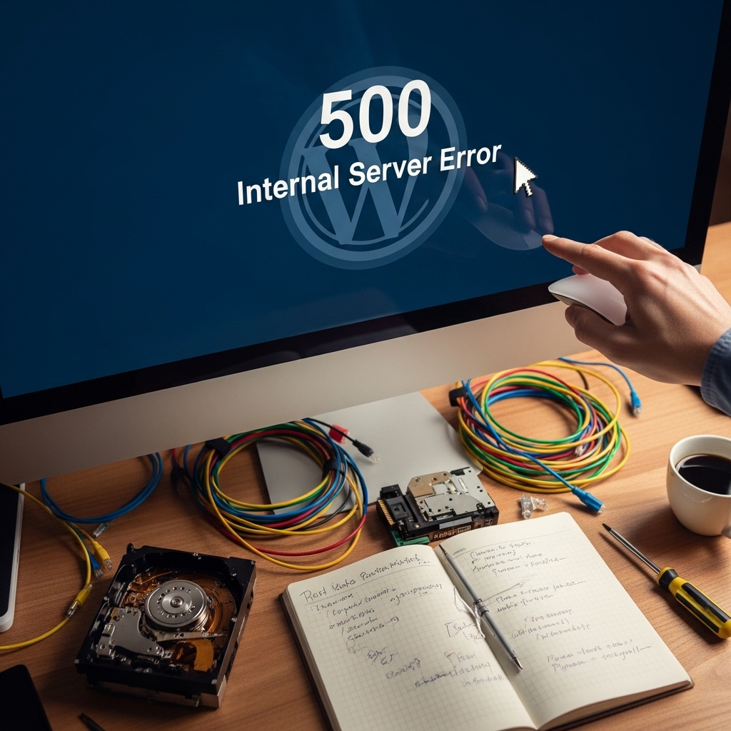 Jak naprawić błąd 500 w WordPressie: skuteczny poradnik 1 Generate an eye catching high quality featured im 1760357888
