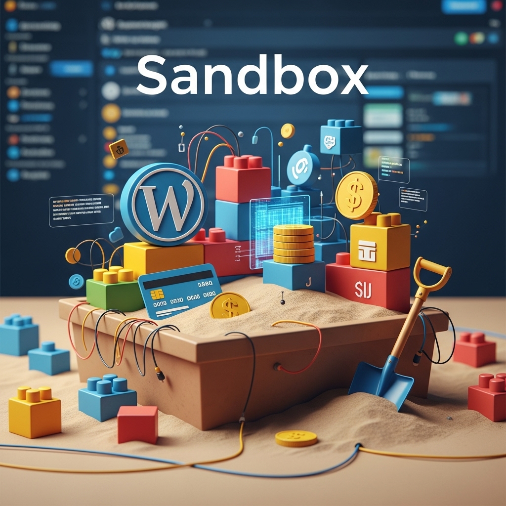 Sandbox w WordPress: szybka konfiguracja i test płatności 1 Generate an eye catching high quality featured im 1760358895