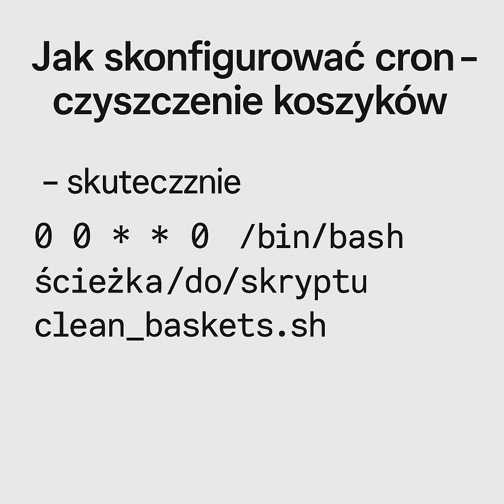 Jak skonfigurować cron: czyszczenie koszyków skutecznie 2 Jak skonfigurowac487 cron czyszczenie koszykc3b3w sku 1760444146